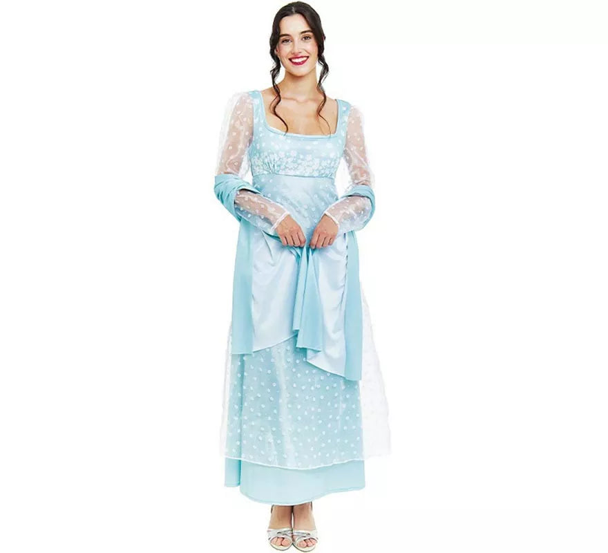 Translation missing: pt-PT.Disfraz de Lady Inglesa azul celeste para mujer