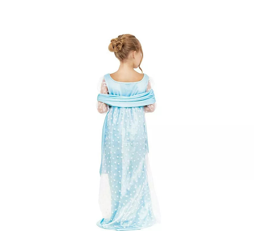 Translation missing: pt-PT.Disfraz de Lady Inglesa azul celeste para niña