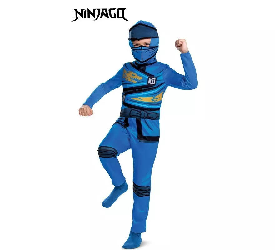 Translation missing: pt-PT.Disfraz de Lego Ninjago azul Jay para niños