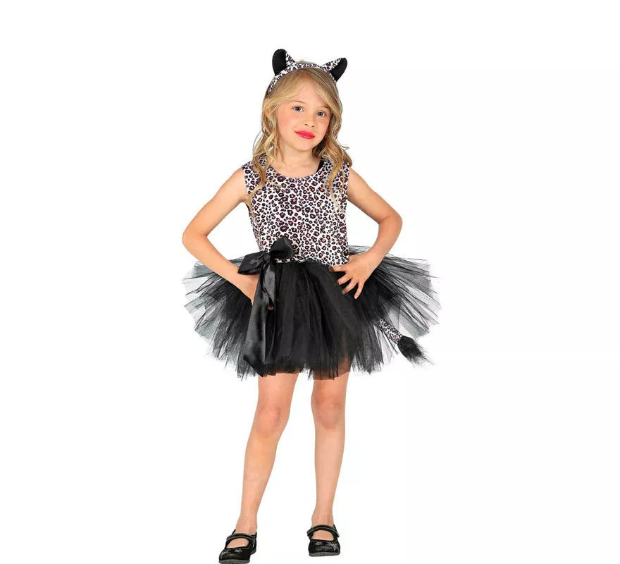 Translation missing: pt-PT.Disfraz de Leopardo con Tutú y Lazo para niña
