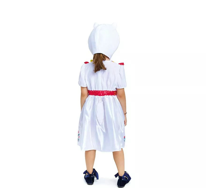 Translation missing: pt-PT.Disfraz de Llama blanca en vestido con gorro para bebé