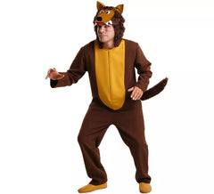 Fato de lobo marrom para homem tamanho Universal ML