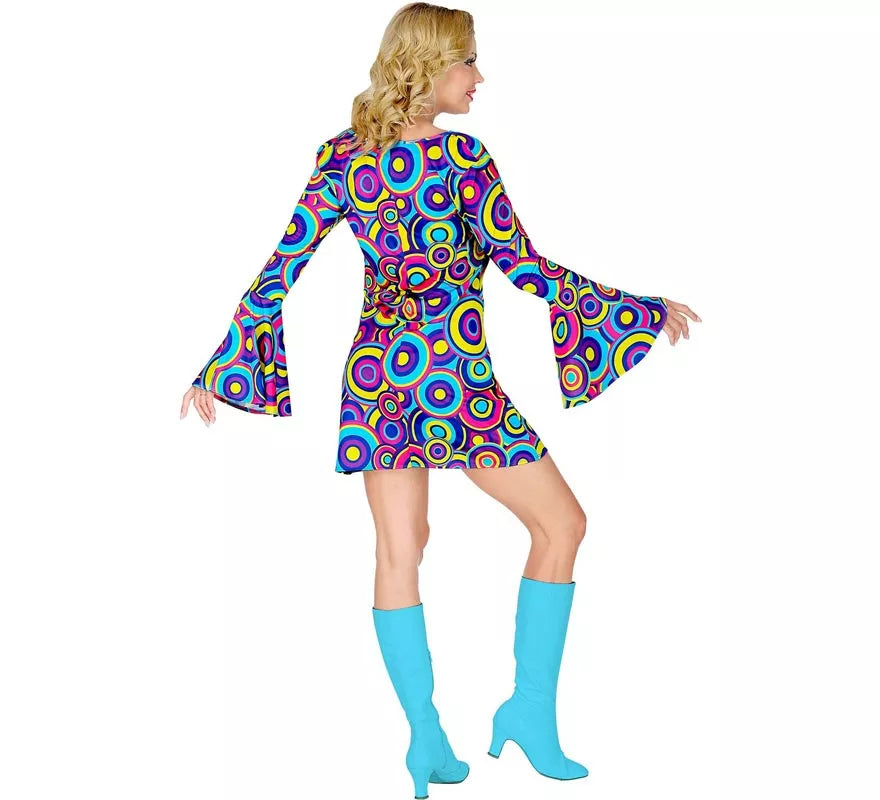 Translation missing: pt-PT.Disfraz de los años 70 Burbujas azules para mujer