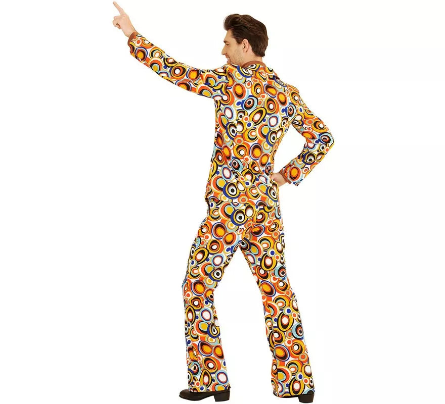 Translation missing: pt-PT.Disfraz de los años 70 Burbujas multicolor para hombre