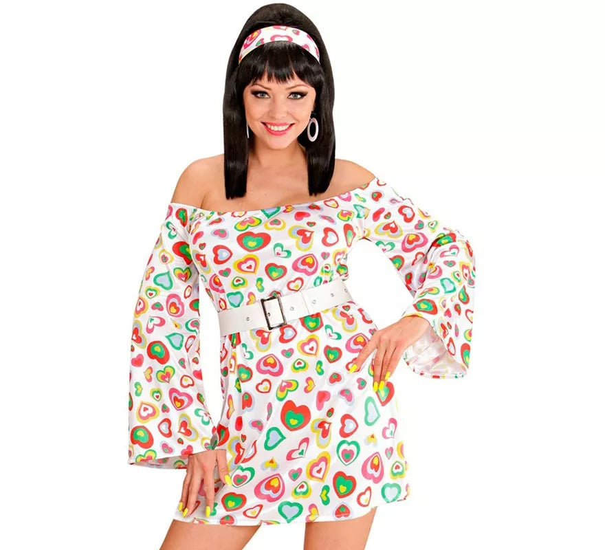 Translation missing: pt-PT.Disfraz de los Años 70 Corazones para mujer