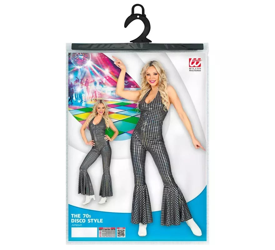 Translation missing: pt-PT.Disfraz de los Años 70 Disco mono a cuadros para mujer