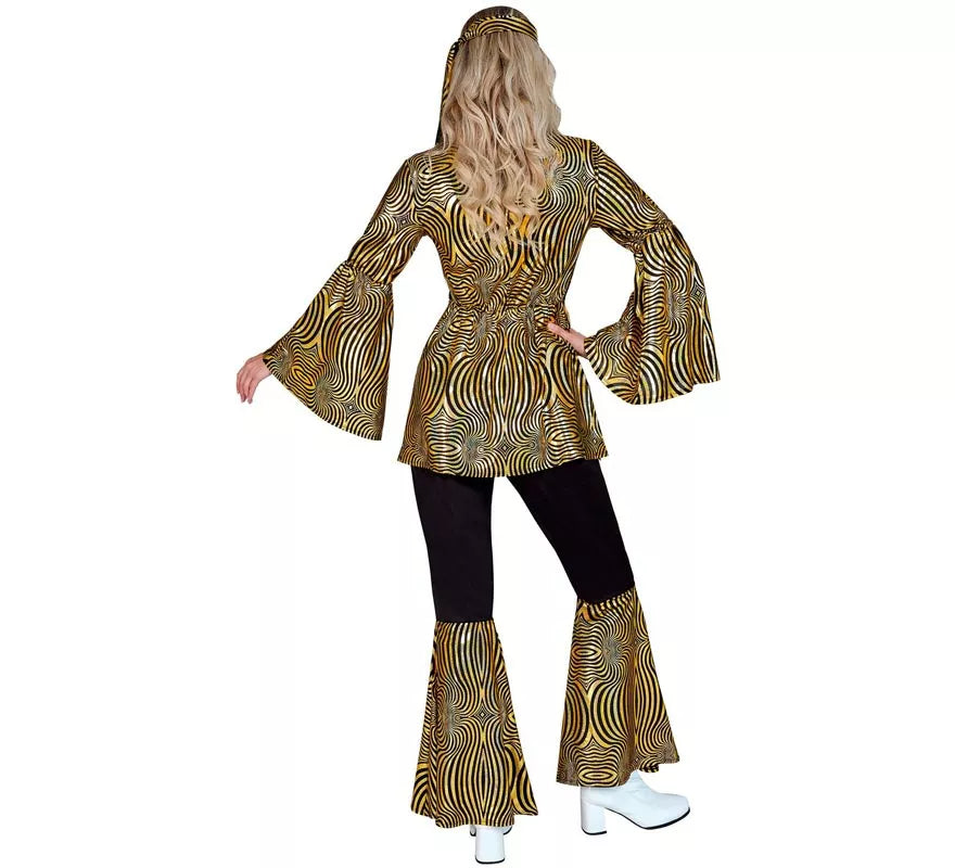 Translation missing: pt-PT.Disfraz de los años 70 Disco Olas doradas para mujer
