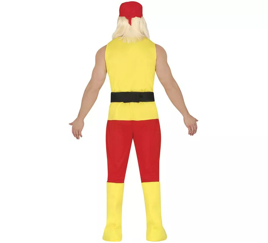 Translation missing: pt-PT.Disfraz de Lucha libre Amarillo para hombre
