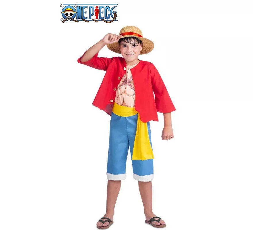 Translation missing: pt-PT.Disfraz de Luffy de One Piece para niño