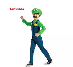 Fato Nintendo Deluxe Super Mario Luigi Infantil