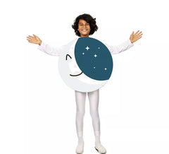 Fato de Lua sorridente com estrelas para criança