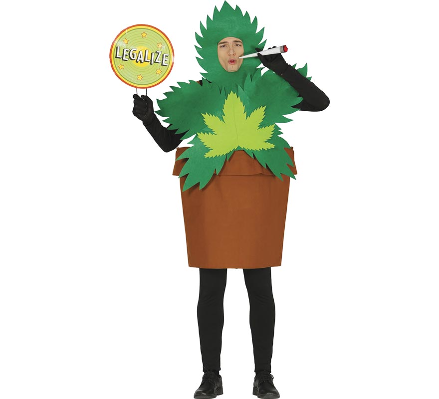 Disfraz de Maceta Planta de Marihuana para hombre