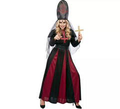 Fantasia de Mãe Sacerdotisa Diabólica com Chapéu para Mulher