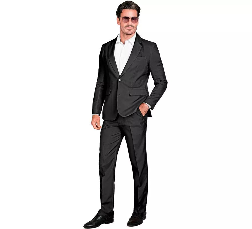 Translation missing: pt-PT.Disfraz de Mafioso elegante negro para hombre