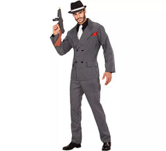 Fato de mafioso em terno elegante para homem