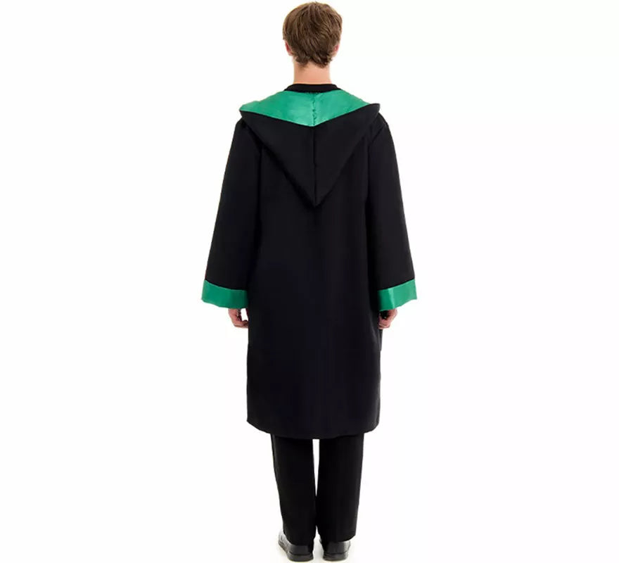 Translation missing: pt-PT.Disfraz de Mago Colegial verde para hombre