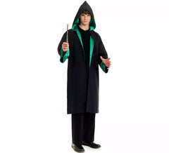Fato de mago da escola verde para homem