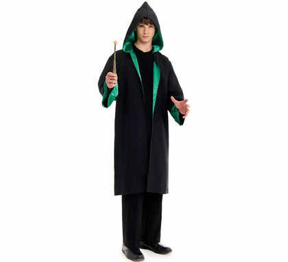 Disfraz de Mago Colegial verde para hombre