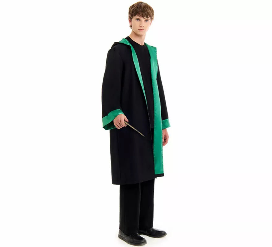 Translation missing: pt-PT.Disfraz de Mago Colegial verde para hombre