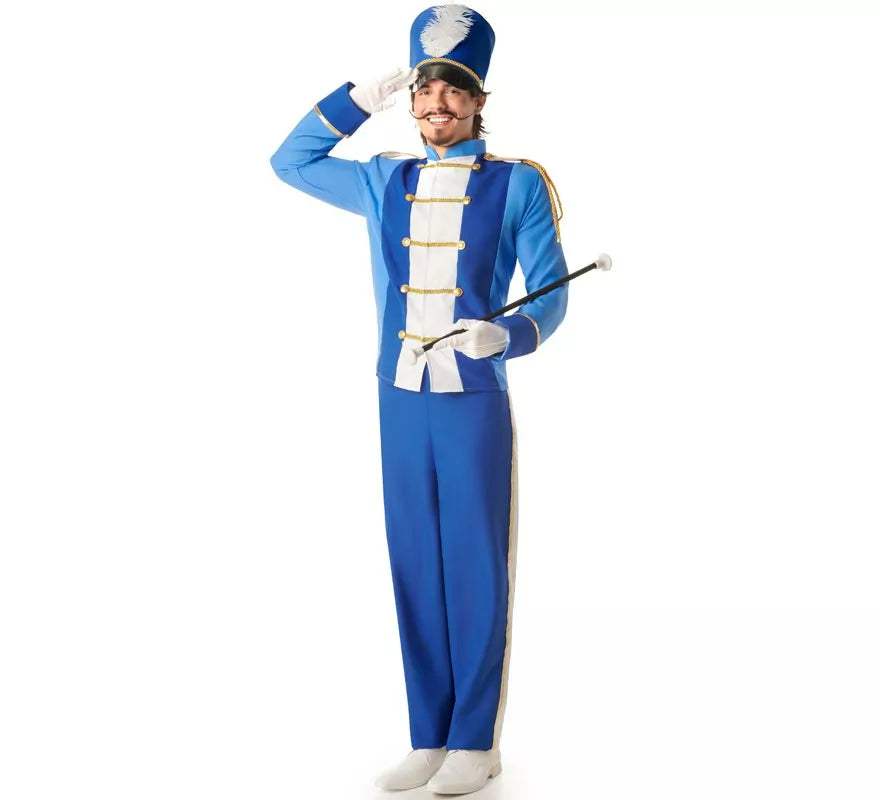 Translation missing: pt-PT.Disfraz de Majorette azul para hombre