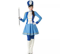 Fato de Majorette Azul para Mulheres