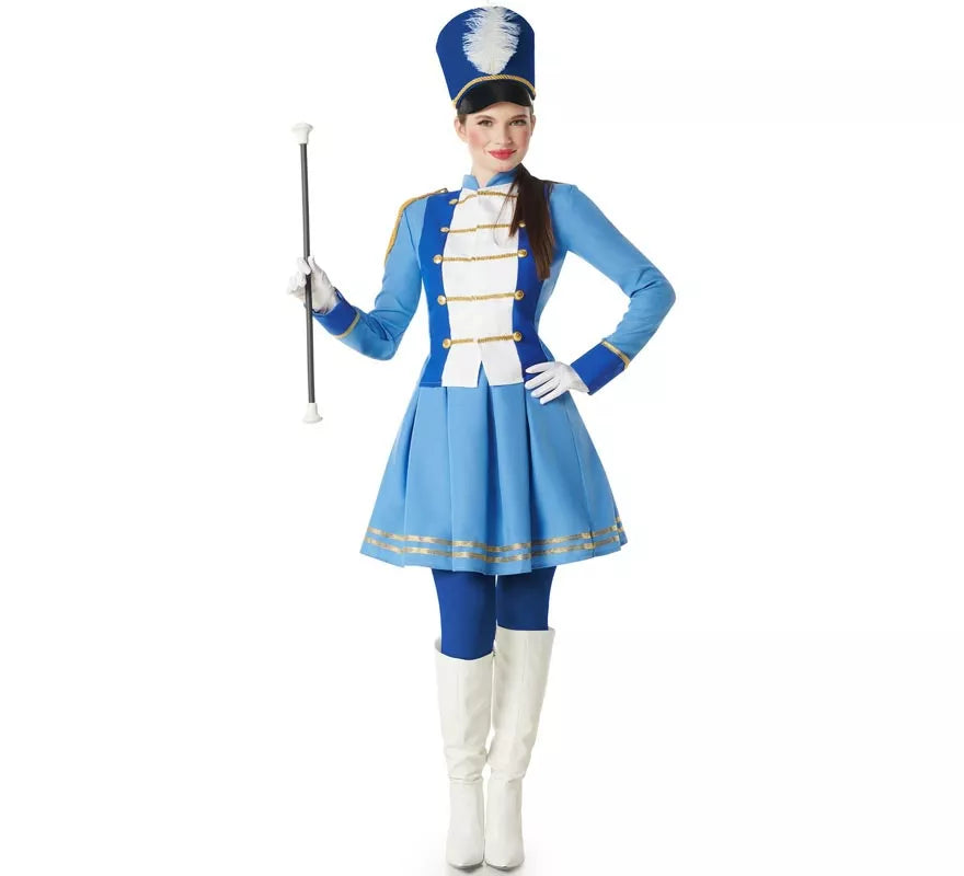 Translation missing: pt-PT.Disfraz de Majorette azul para mujer