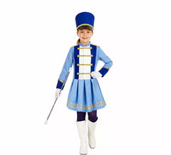 Fato Majorette azul para menina