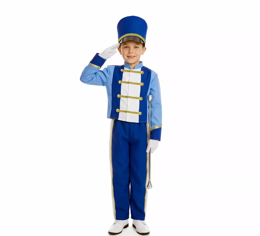 Translation missing: pt-PT.Disfraz de Majorette azul para niño