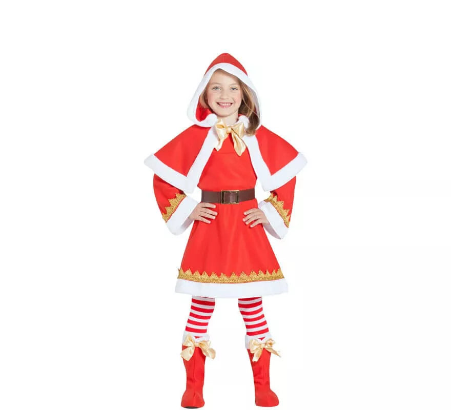 Translation missing: pt-PT.Disfraz de Mamá Noel con Capa para niña