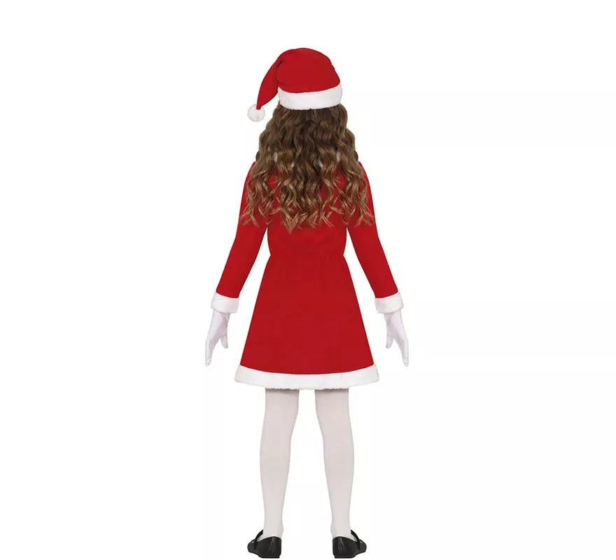 Translation missing: pt-PT.Disfraz de Mamá Noel con cinturón negro para niña