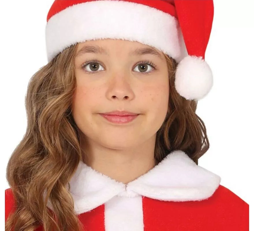 Translation missing: pt-PT.Disfraz de Mamá Noel con cinturón negro para niña