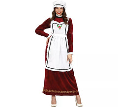 Fantasia de Papai Noel com Avental Feminino