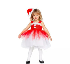 Fato de Papai Noel com Tutu para menina e bebê