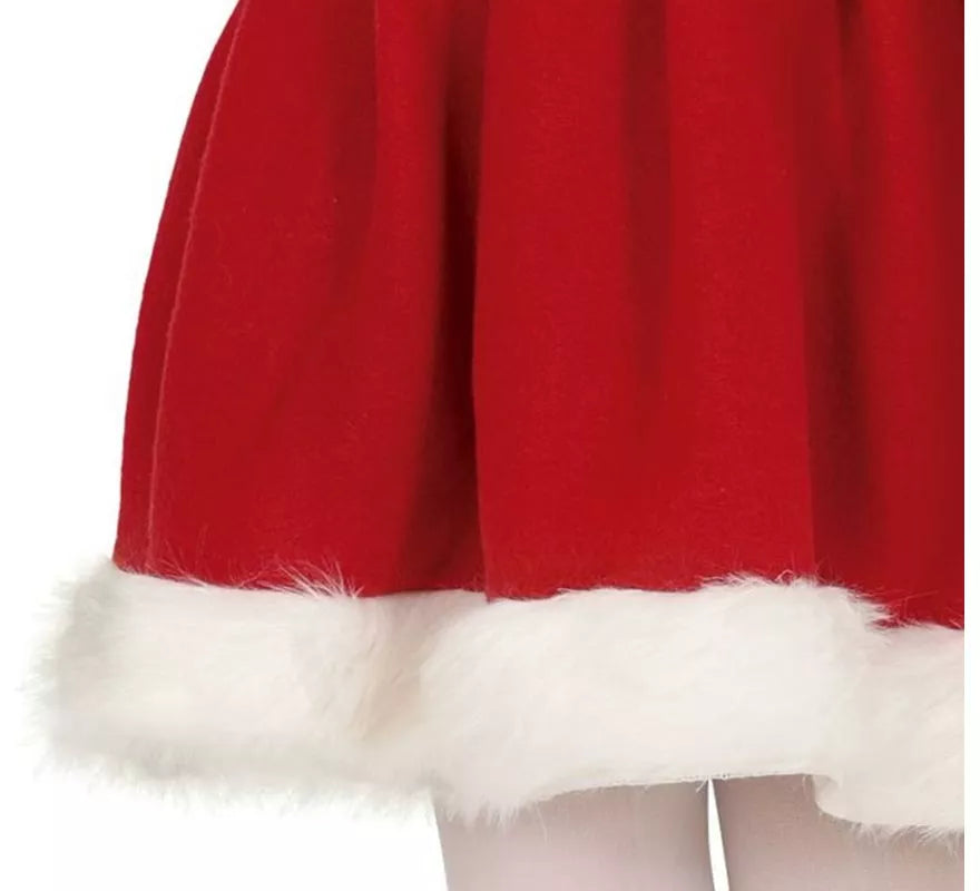 Translation missing: pt-PT.Disfraz de Mamá Noel en vestido con capucha para niña