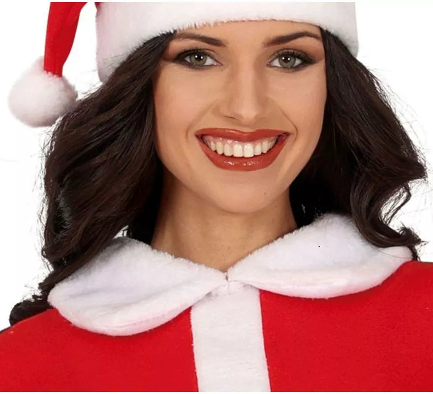 Translation missing: pt-PT.Disfraz de Mamá Noel en vestido con cuello para mujer