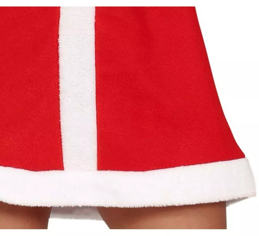 Translation missing: pt-PT.Disfraz de Mamá Noel en vestido con cuello para mujer