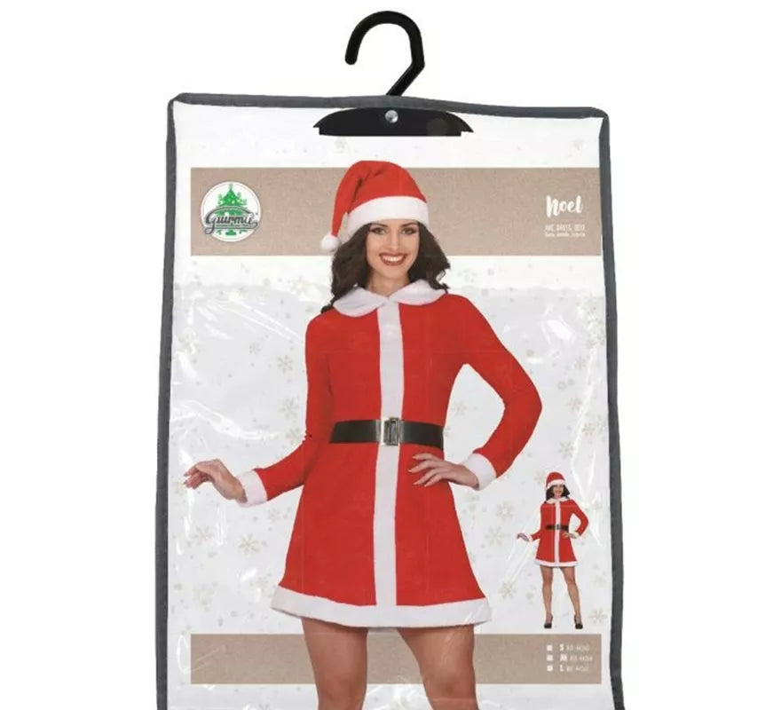 Translation missing: pt-PT.Disfraz de Mamá Noel en vestido con cuello para mujer