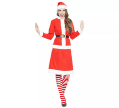 Fato de Papai Noel ou Miss Papai Noel para mulher
