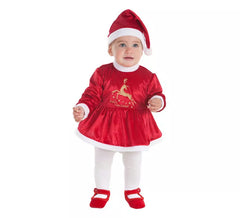 Fato de rena de papai noel para bebês
