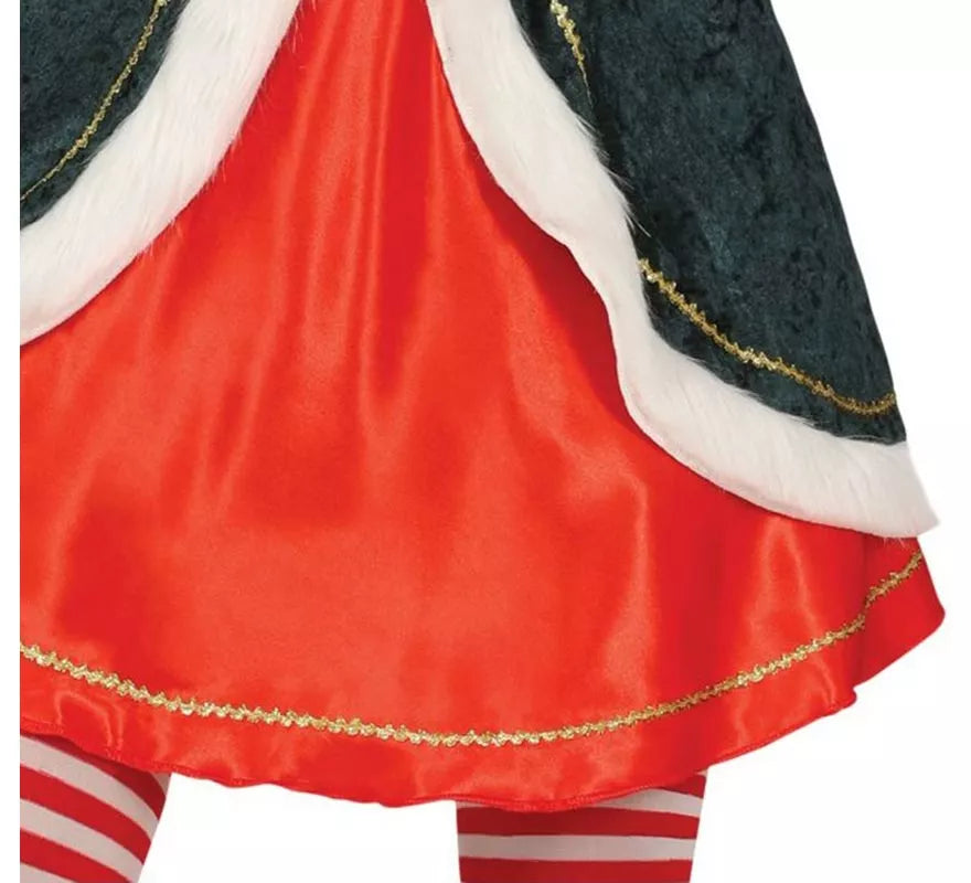 Translation missing: pt-PT.Disfraz de Mamá Noel verde con chaqueta para mujer