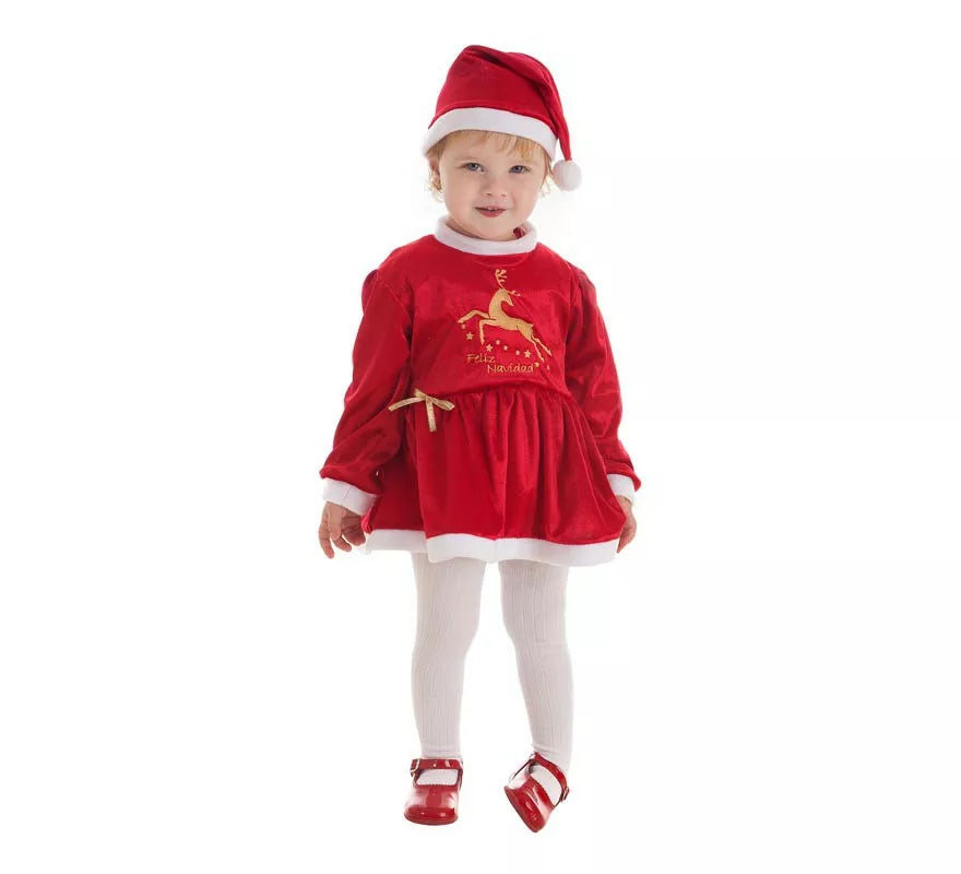 Translation missing: pt-PT.Disfraz de Mama Noel Vestido para bebé