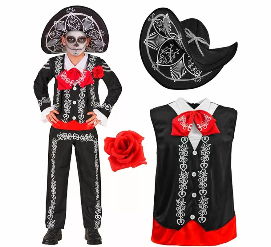 Translation missing: pt-PT.Disfraz de Mariachi Día de los Muertos para niños