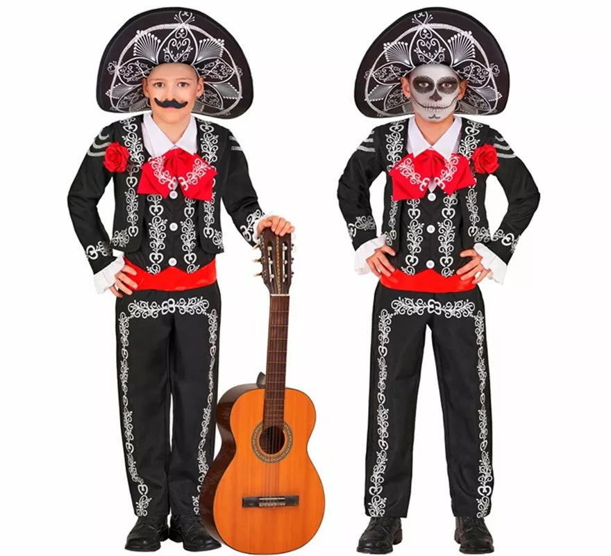 Translation missing: pt-PT.Disfraz de Mariachi Día de los Muertos para niños