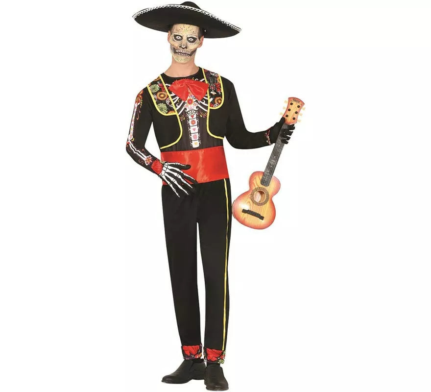 Translation missing: pt-PT.Disfraz de Mariachi Esqueleto para hombre