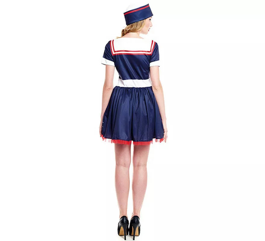 Translation missing: pt-PT.Disfraz de Marinera azul marino Pin Up para mujer