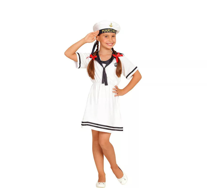 Translation missing: pt-PT.Disfraz de Marinera Blanco en Vestido para niña