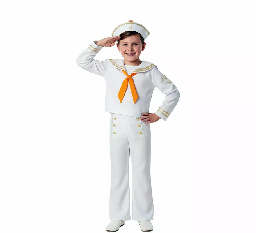 Translation missing: pt-PT.Disfraz de Marinero blanco para niños