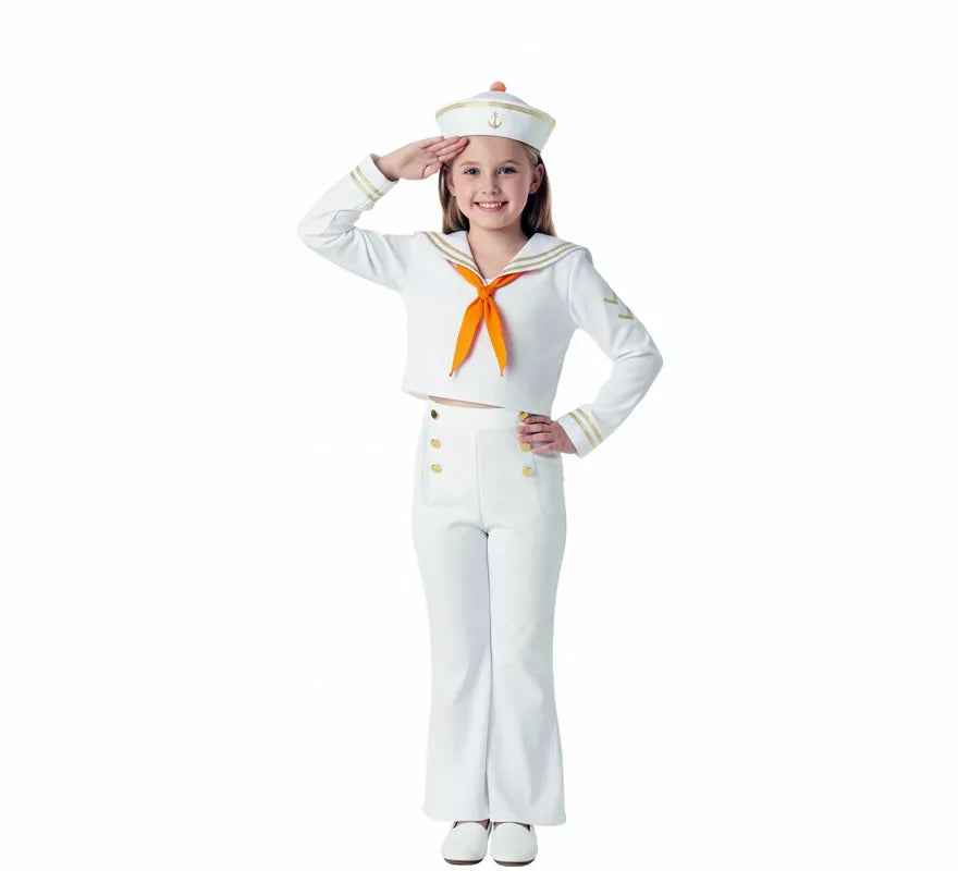 Translation missing: pt-PT.Disfraz de Marinero blanco para niños