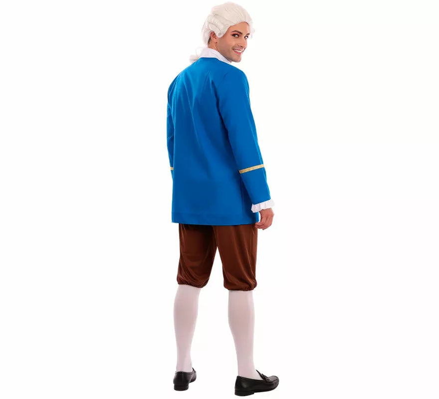 Translation missing: pt-PT.Disfraz de Marqués de Época azul para hombre