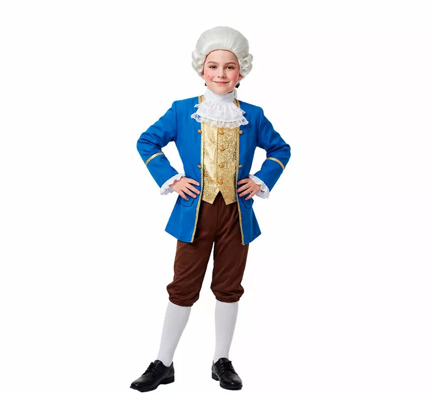 Translation missing: pt-PT.Disfraz de Marqués de Época azul para niño